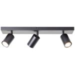 Brilliant Jello Deckenleuchte Metall Matt Schwarz 13.5W 1035lm - 830 Warmweiß | Inkl. 3x GU10